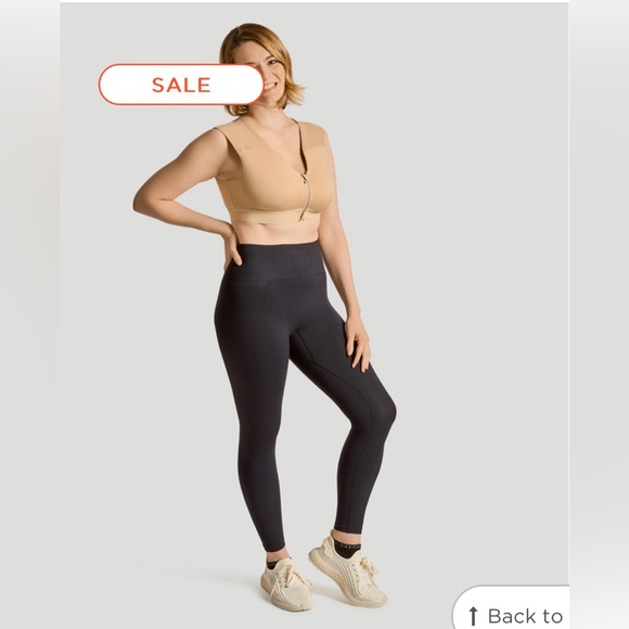 Tommie Copper Zip Up Shoulder Support Bra Nude New - Picture 2 of 5